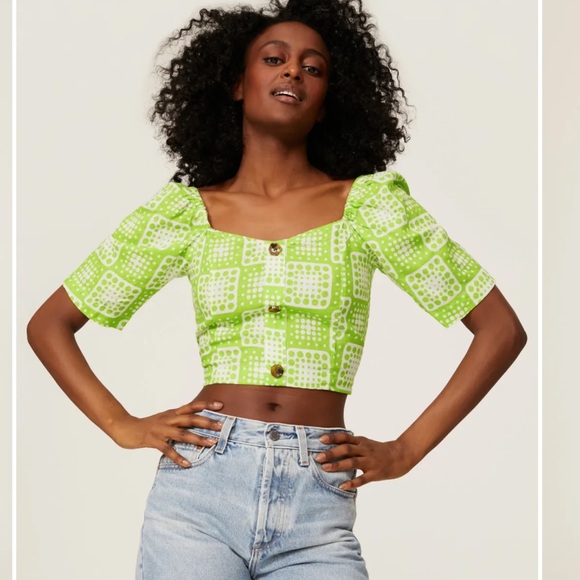 the odells Tops - R-197. the Odells Julie Top Green Size XLarge